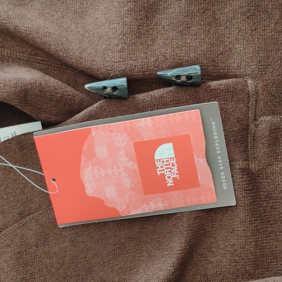 North Face Women's Crescent Ridge Shawl Collar Fleece Pullover Brown Large NWT - Picture 7 of 10